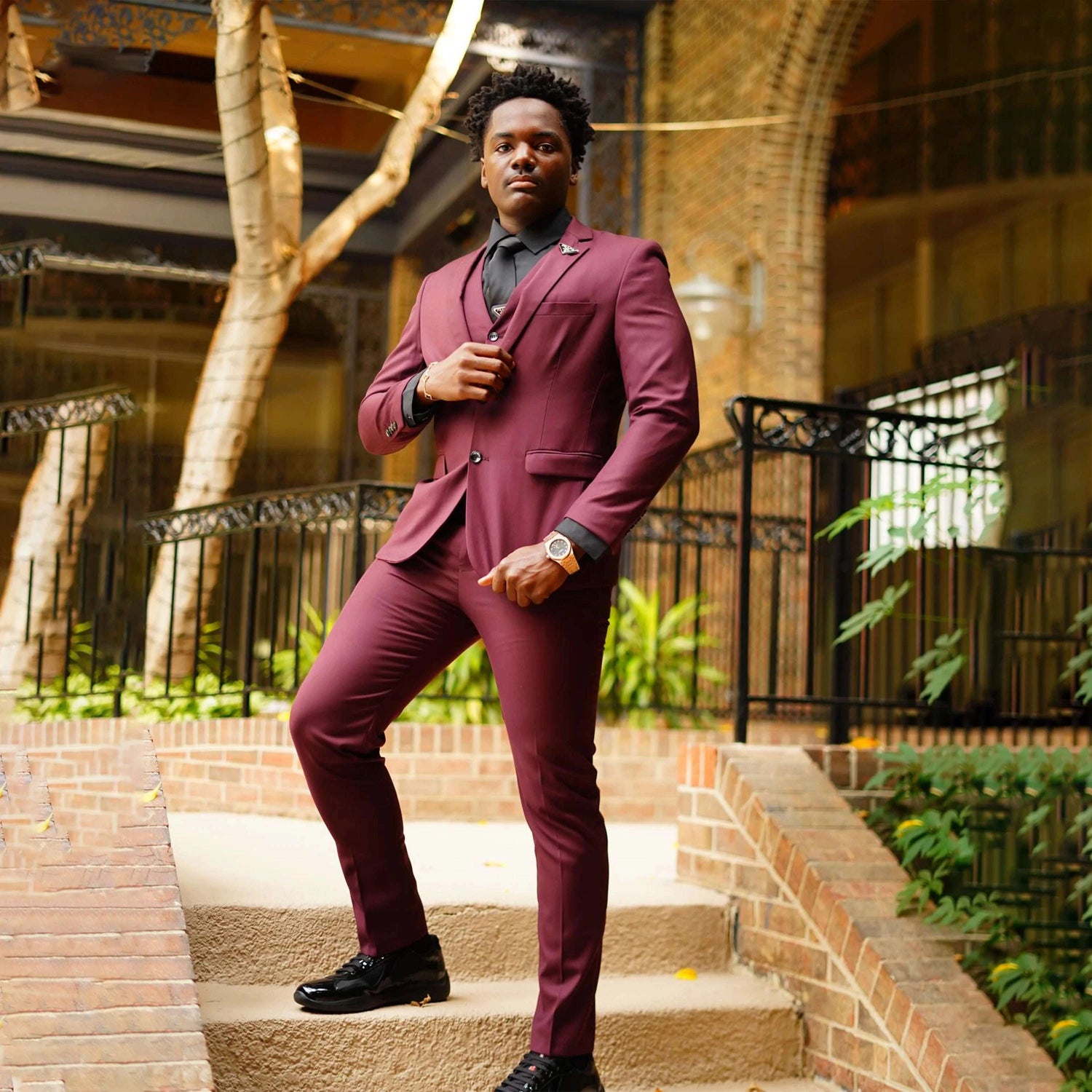 Men’s Notched Lapel Single-Breasted Wedding Suit Set Koala Sydney 