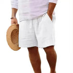 Men's Cotton Linen Beach Shorts
