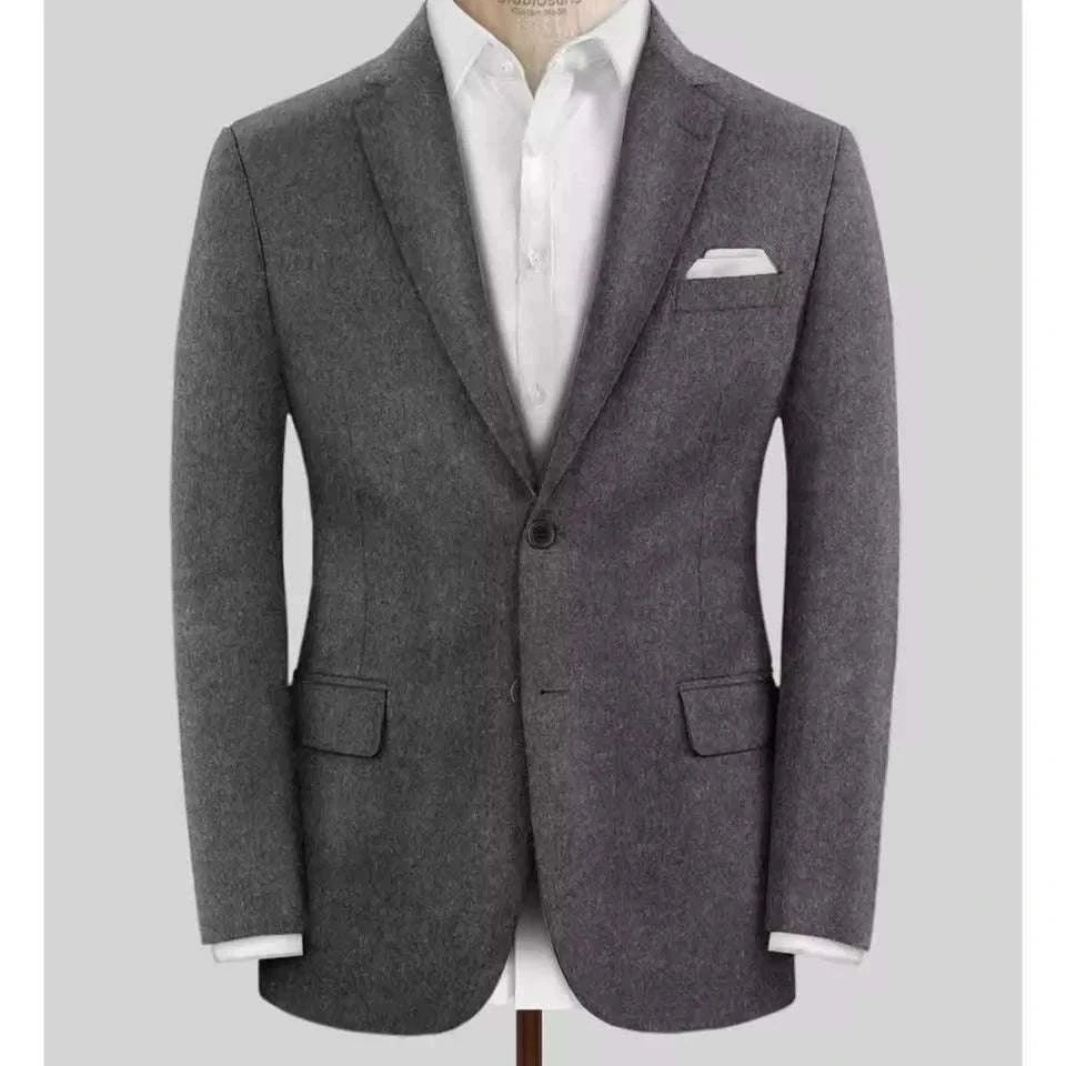 Men's Wool Blazer Single Breasted Slim Fit Suit Jacket Koala Sydney 