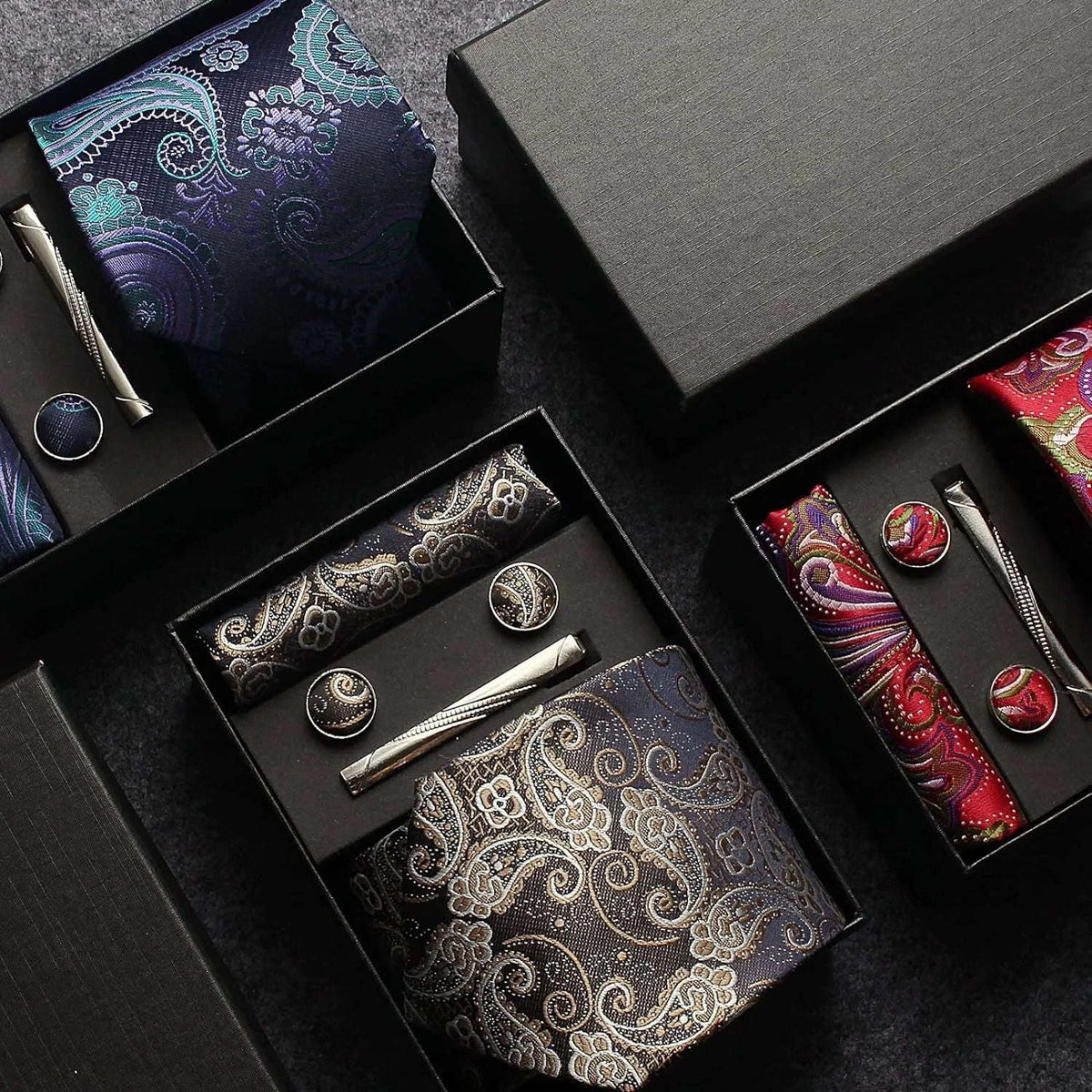 Silk Paisley Tie Gift Set