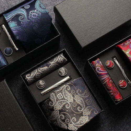 Silk Paisley Tie Gift Set