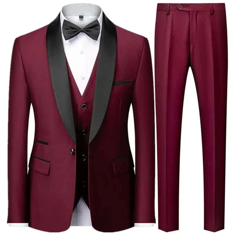 Men's 3-Piece Slim Fit Tuxedo Suit Set Koala Sydney 