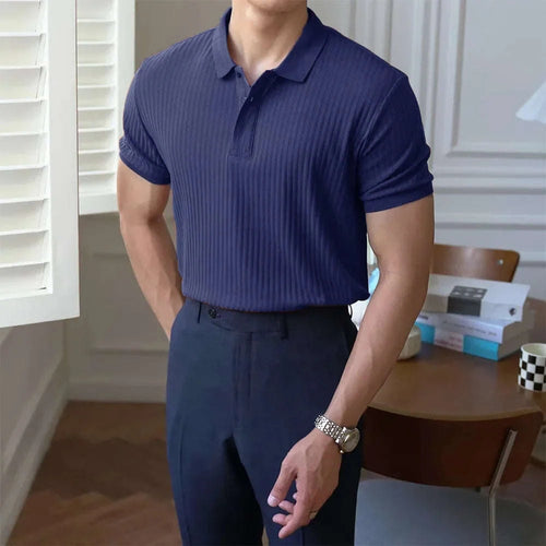 Men's Slim Fit Striped Polo Shirt Koala Sydney 