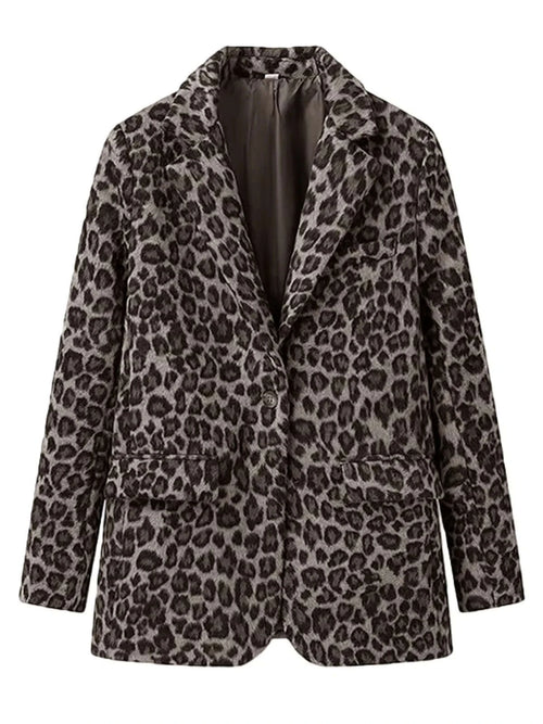 Men's Luxury Leopard Print Blazer Slim Fit Single-Breasted Koala Sydney 
