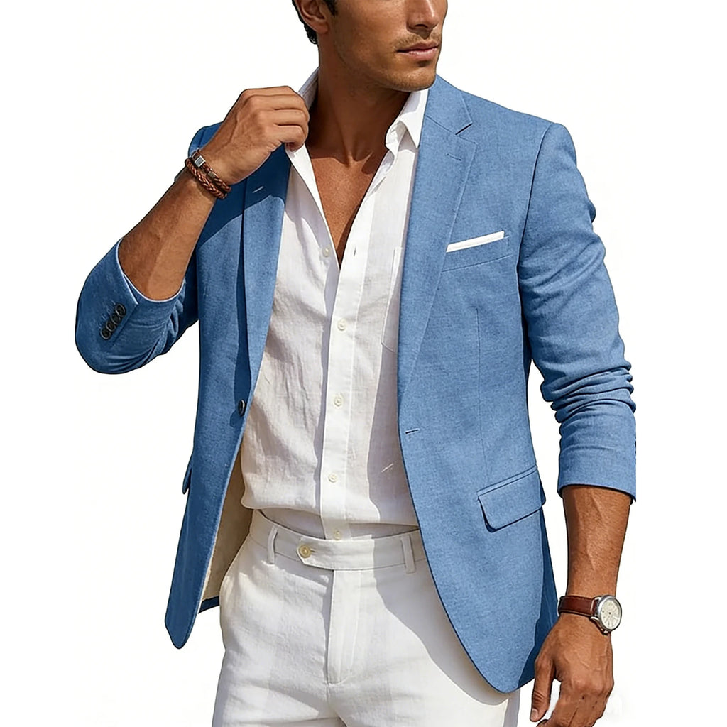 Men's Casual Linen Blazer