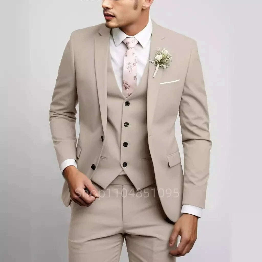 Refined Matcha Green 3-Piece Slim Fit Suit for Men Koala Sydney 