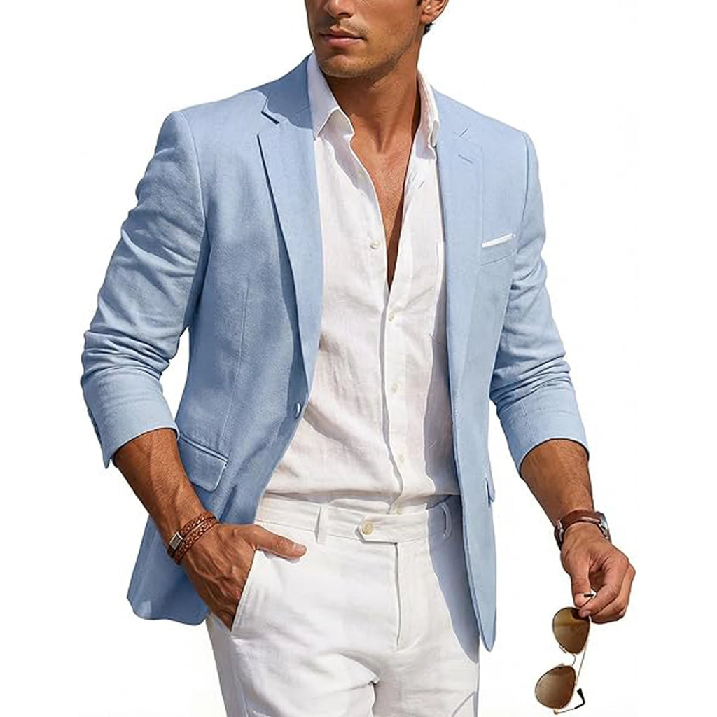 Men's Casual Linen Blazer