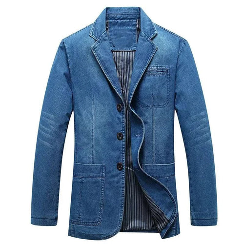 Mens Denim Blazer Men Fashion Cotton Vintage Suit Koala Sydney 