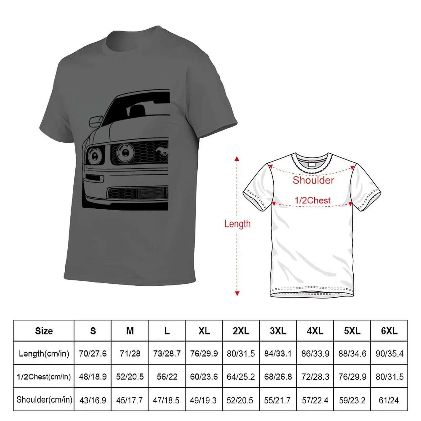Ford Mustang Inspired Graphic Oversized T-Shirt Koala Sydney 
