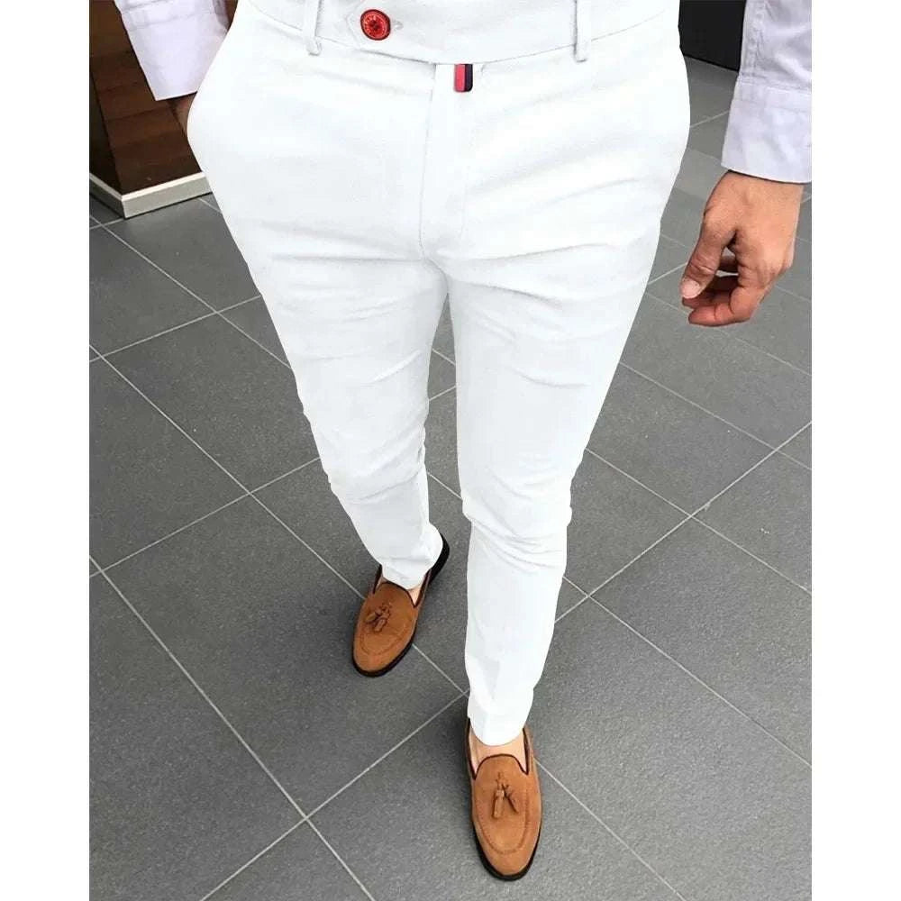 Men's Fashion Casual Trousers Daily Business Formal Pants High Waist Slim Koala Sydney 
