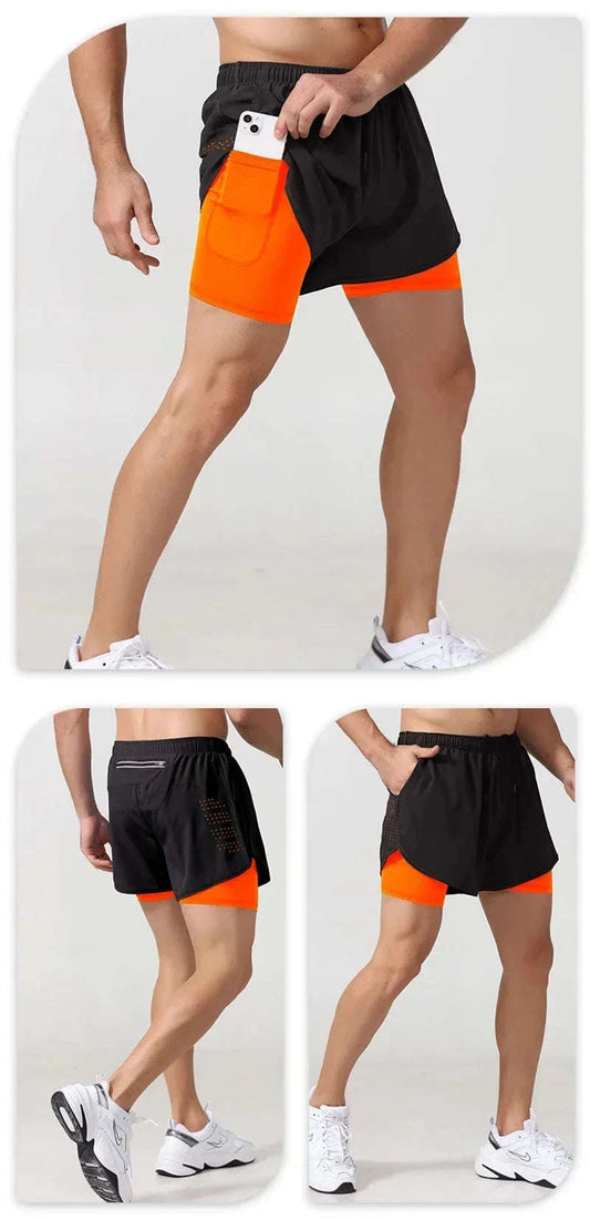 Men's 2-in-1 Running Shorts – Quick-Dry Gym & Workout Training Shorts Koala Sydney 