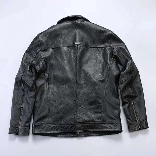Men’s Trendy British Style Retro Lapel Leather Jacket Koala Sydney 