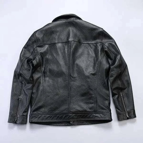 Men’s Trendy British Style Retro Lapel Leather Jacket Koala Sydney 