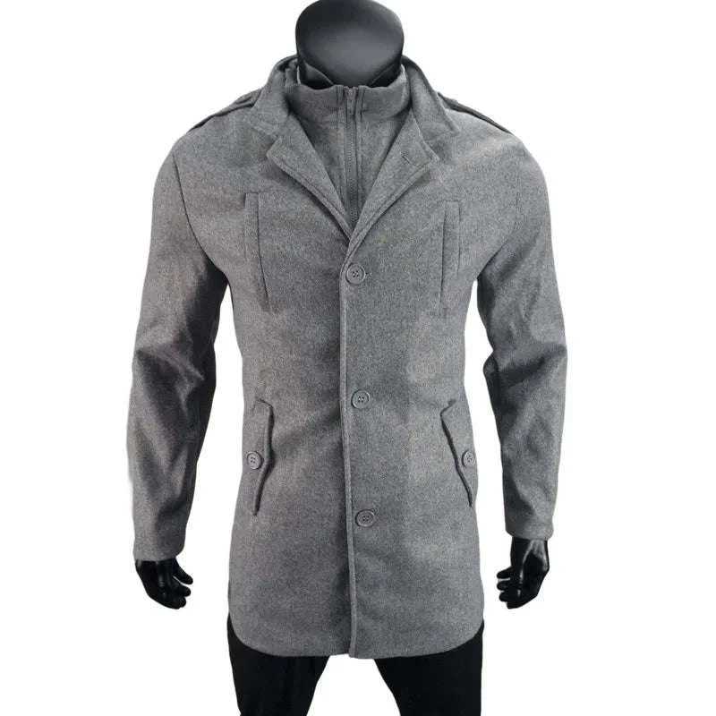 Men's Knit Zip-Up Wool Blend Jacket Koala Sydney 