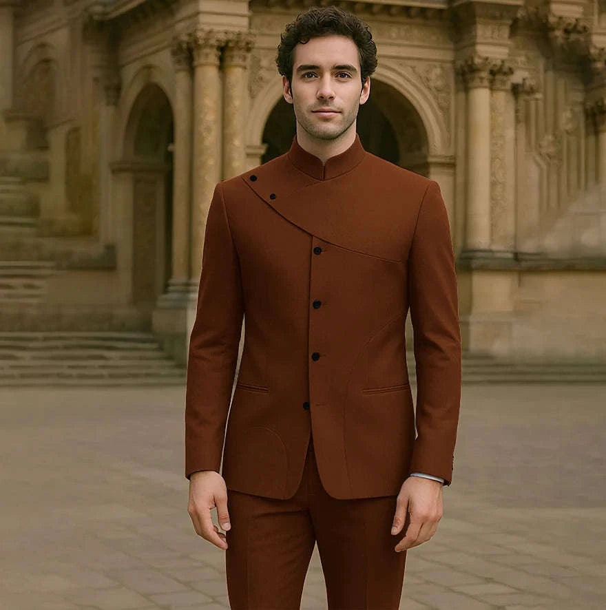 Men’s Custom High-Fashion Suit – Single-Breasted Two-Piece Set (Jacket + Pants) Koala Sydney 