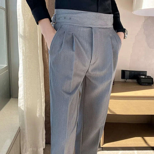 Men's British Style Slim Fit Formal Suit Pants Koala Sydney 