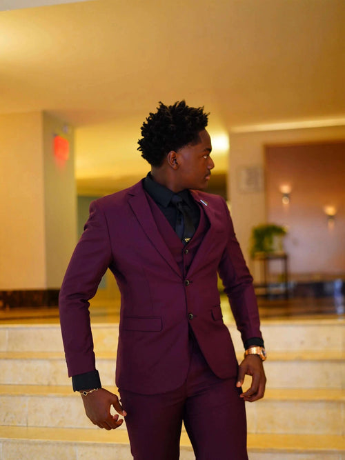 Men’s Notched Lapel Single-Breasted Wedding Suit Set Koala Sydney 
