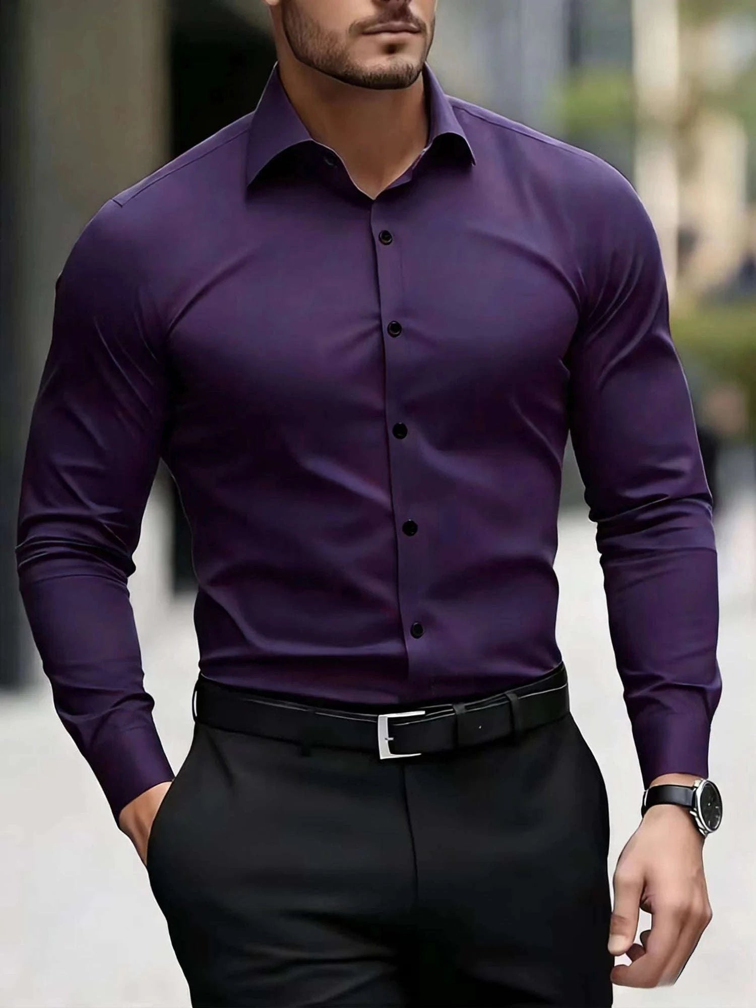 Men's Lightweight Long Sleeve Business Shirt Koala Sydney 