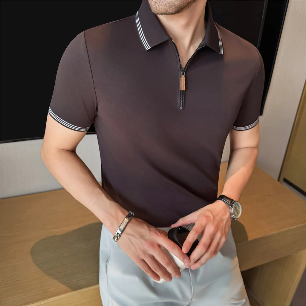 Summer Breathable Short Sleeve Polo Shirt