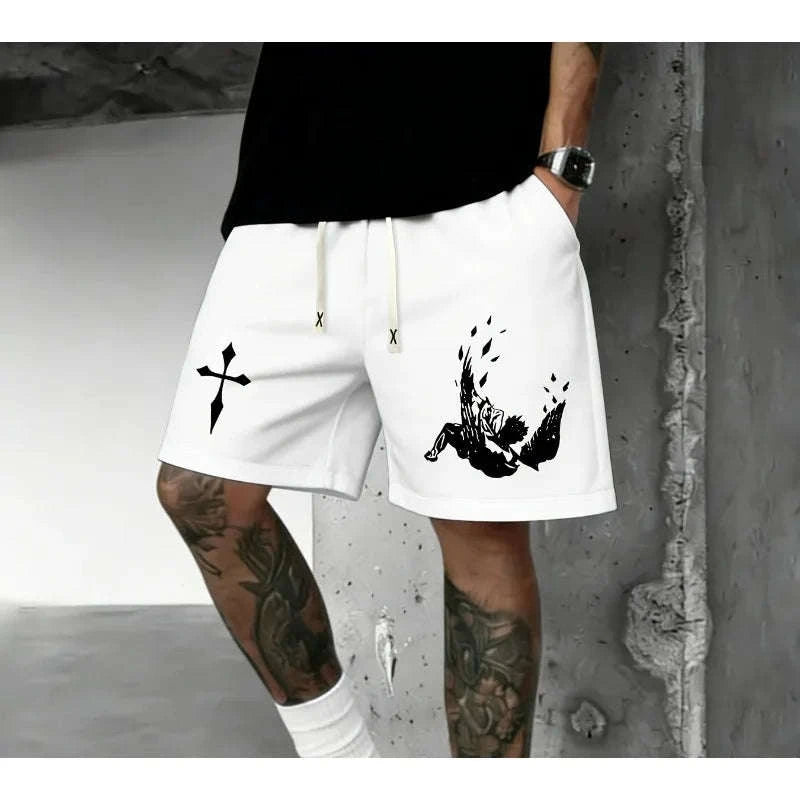 Men's Dark Gothic Summer Shorts Koala Sydney 