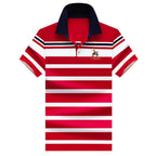 Summer Fashion Striped Polo Shirt Man Cotton Comfortable Business Casual Koala Sydney 