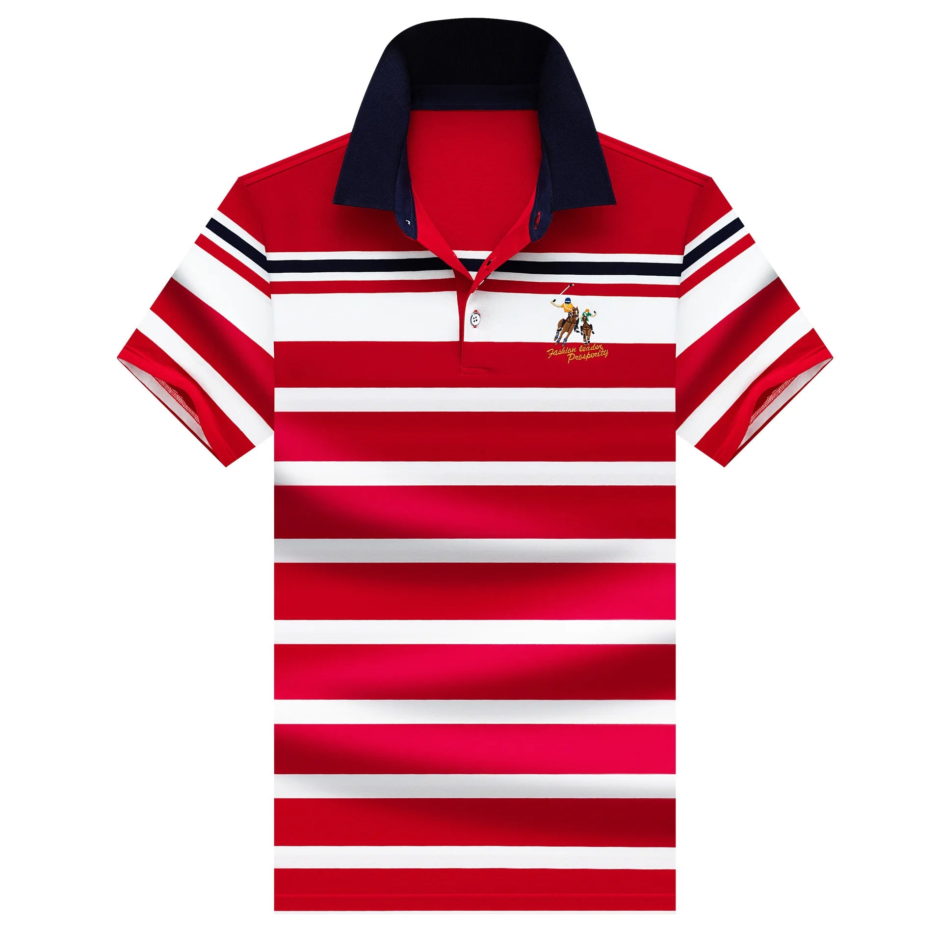 Summer Fashion Striped Polo Shirt Man Cotton Comfortable Business Casual
