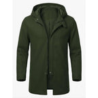 Men's Hooded Jacket Autumn Winter Zipper Long Coat Koala Sydney 