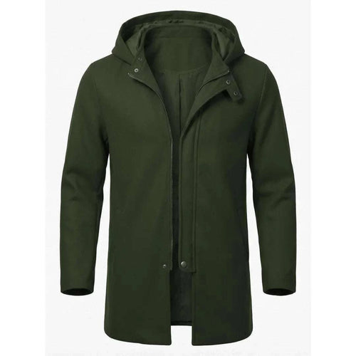 Men's Hooded Jacket Autumn Winter Zipper Long Coat Koala Sydney 