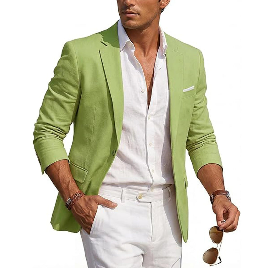Men's Casual Linen Blazer
