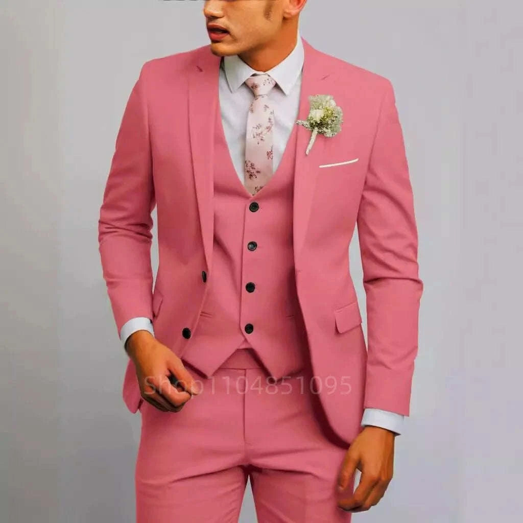 Refined Matcha Green 3-Piece Slim Fit Suit for Men Koala Sydney 