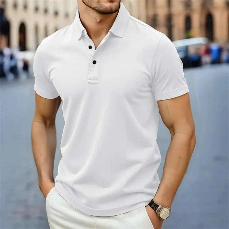 Men's Casual Solid Polo Shirt Koala Sydney 