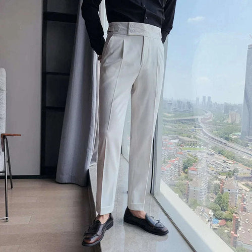 Men's British Style Slim Fit Formal Suit Pants Koala Sydney 