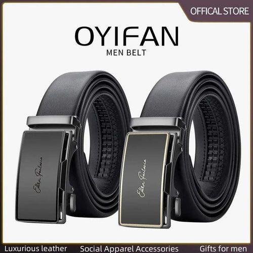 Leather Automatic Ratchet Belt
