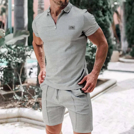 Men's European Style Summer Polo & Shorts 2-Piece Set Koala Sydney 