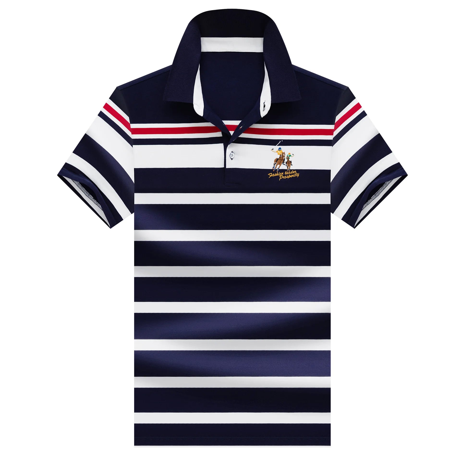 Summer Fashion Striped Polo Shirt Man Cotton Comfortable Business Casual