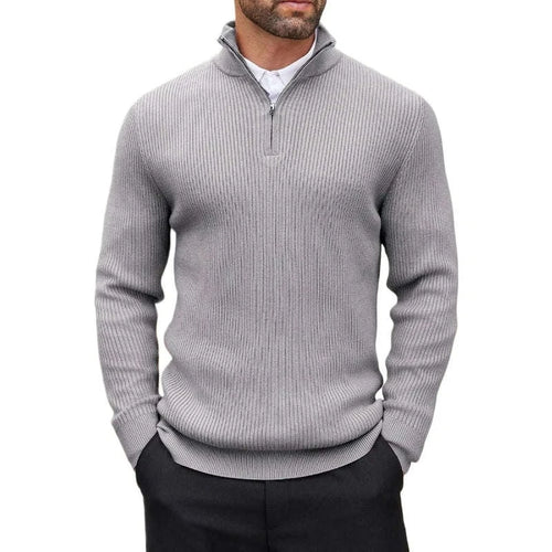 Quarter-Zip Mock Neck Dress Sweater Koala Sydney 