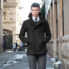 Coat, Suit Jacket Woolen, Double Breasted, Elegant Suits for Men