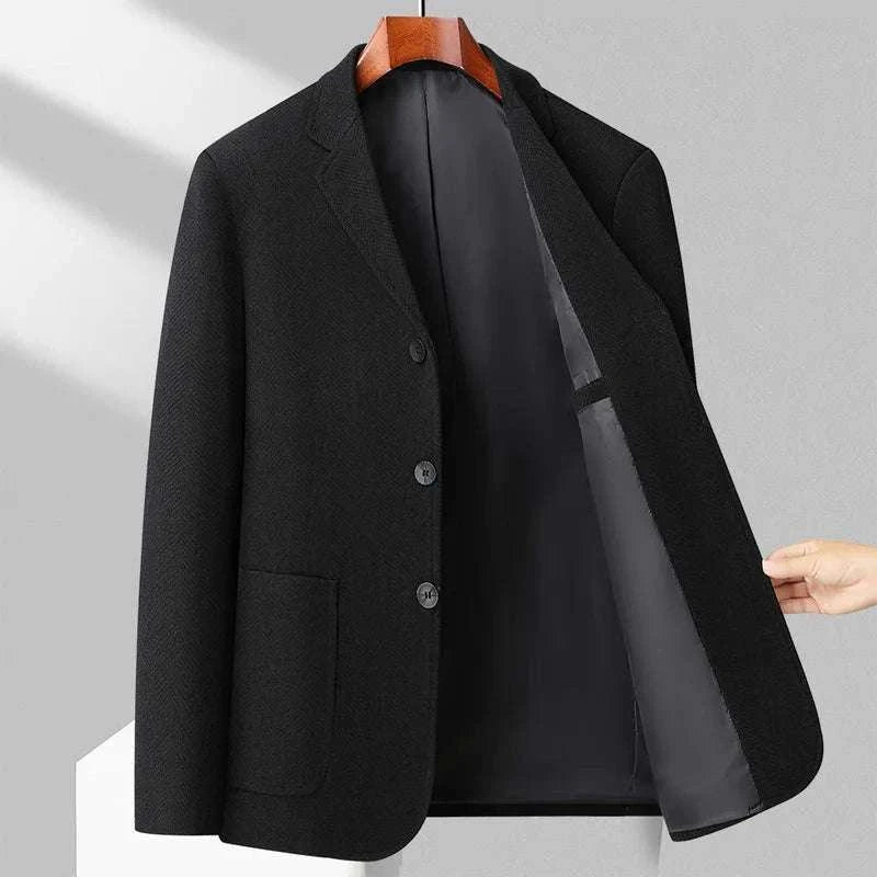 Men's Wool Blazer Herringbone Pattern Casual Business Suit Jacket Koala Sydney 