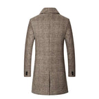 Men's Wool Coat Men 2023 Winter New Style Fashion Casual Slim Fit Thicken Warm Long Jacket Male Brand Plaid Abrigos Para Hombre Koala Sydney 