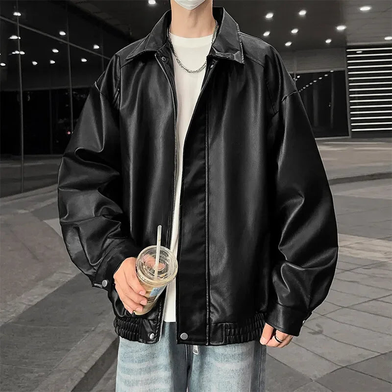 Youth Fashion Men's PU Leather Jacket