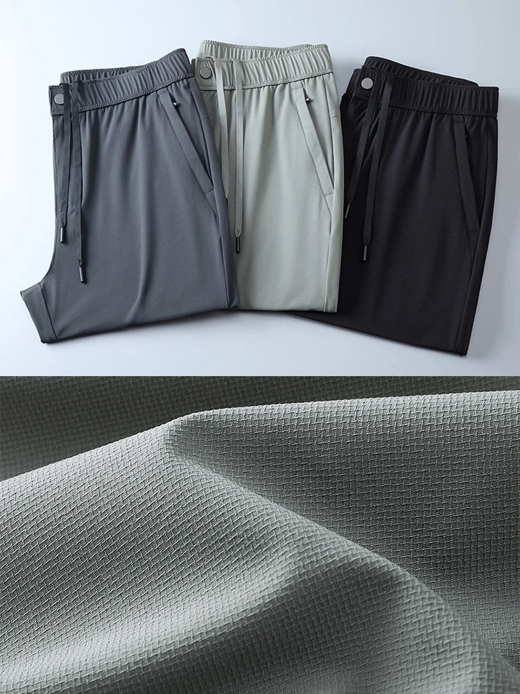 Men’s Summer Casual Ice Silk Pants