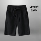Men’s Cotton Linen Casual Shorts