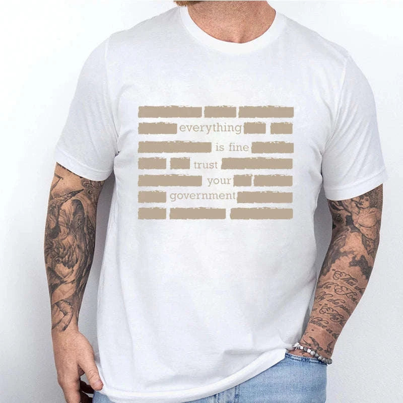 Men’s Summer “Everything Is Fine” Graphic T-Shirt Koala Sydney 