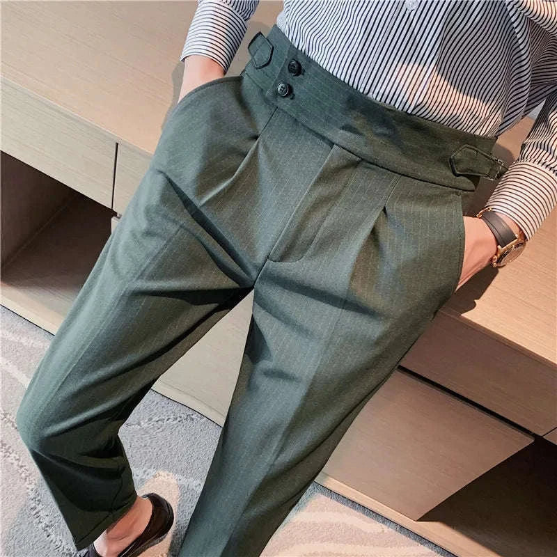 Men's British Style Slim Fit Formal Suit Pants Koala Sydney 