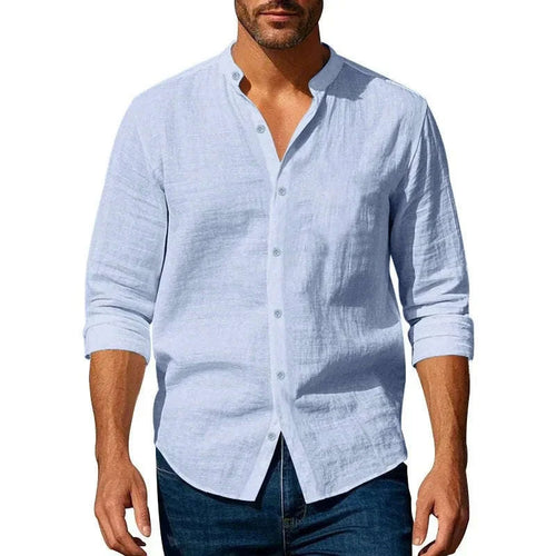 Cotton-Linen Henley Shirt Koala Sydney 