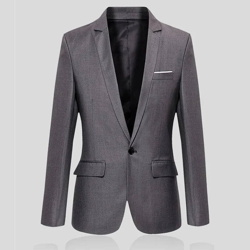Men’s Trendy Slim Fit Business Blazer