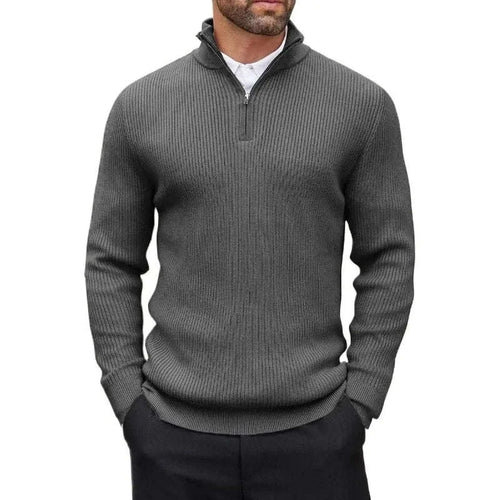 Quarter-Zip Mock Neck Dress Sweater Koala Sydney 