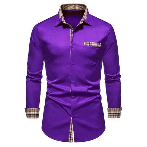 Men's Formal Slim Fit Long Sleeve Button-Up Shirt with Pocket Koala Sydney 