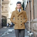 Coat, Suit Jacket Woolen, Double Breasted, Elegant Suits for Men