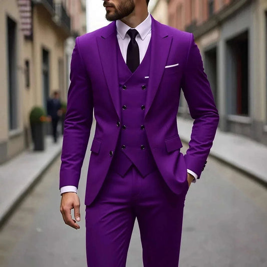 Classic Slim Fit 3-Piece Men's Wedding Tuxedo Set Koala Sydney 